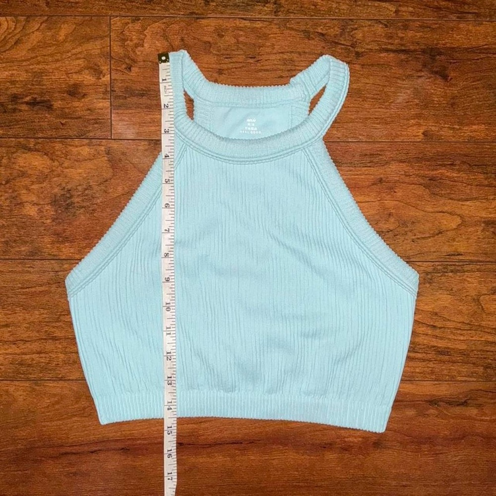 Aerie Halter High Neck Crop Top size M in Light Blue 🩵 - Picture 5 of 7